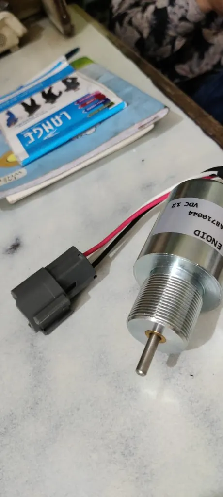 146-30A8710044 solenoid label and grey 2-pin connector