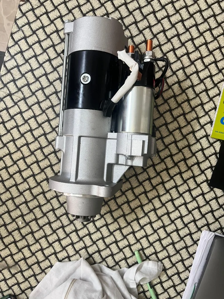 Cummins-compatible 5443655 Weichai 21YB054 starter motor solenoid copper terminals top view imported replacement warehouse Pioneer Mitra export