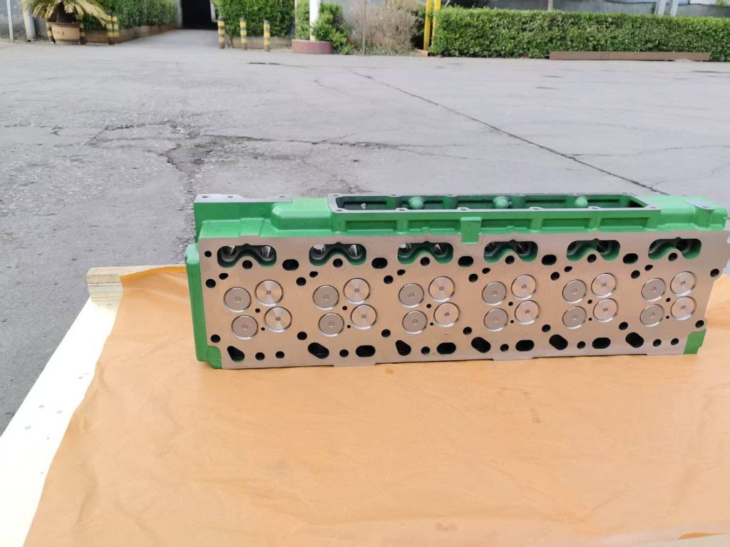 John Deere 6068 24-valve cylinder head combustion face — 4 valves per cylinder