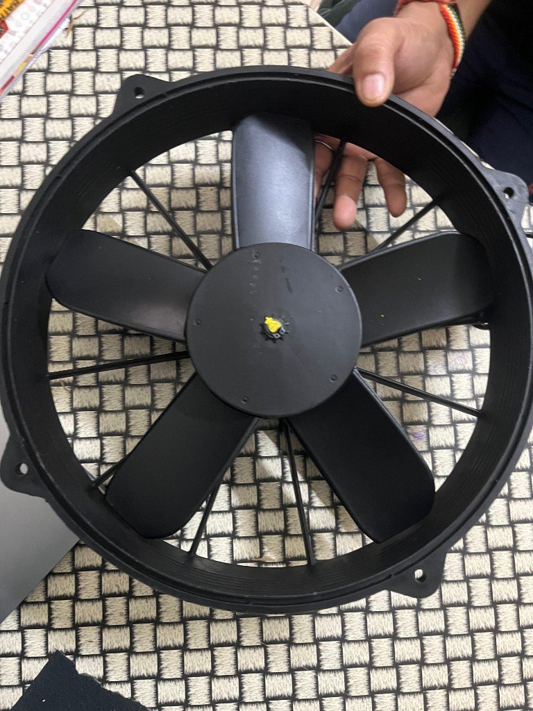 SPAL VA01-BP70 VLL-36S 24V axial cooling fan 5-blade front view — warehouse unit — Pioneer Mitra independent export supplier India