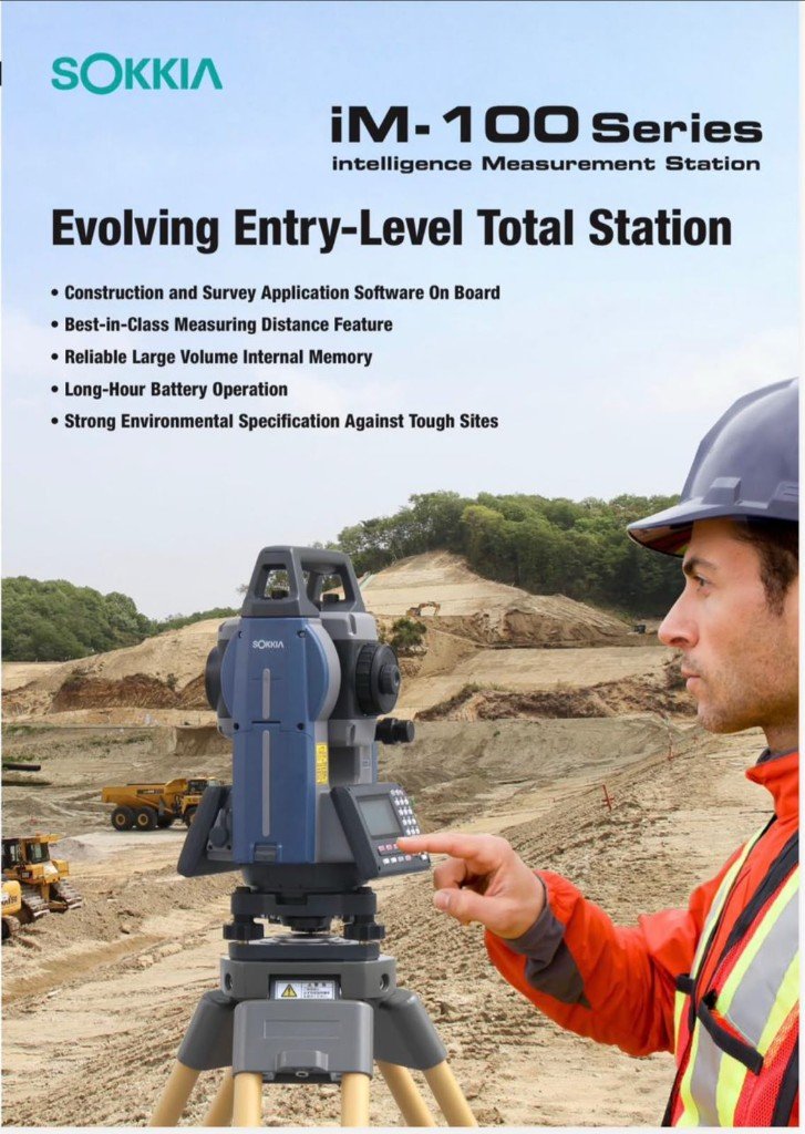 Sokkia iM-100 Series intelligence measurement station — manufacturer brochure reference — not warehouse stock photo