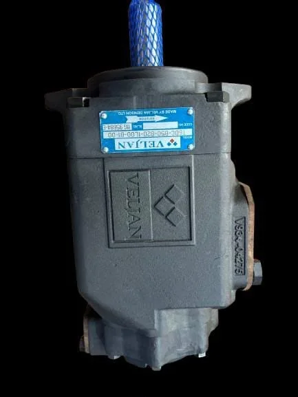 Veljan T6DC-B50-B20-1L00-B1-00 hydraulic vane pump nameplate verified at source India — MODEL T6DC-B50-B20-1L00-B1-00 CODE NO. V934-04275 rotation marking Pioneer Mitra