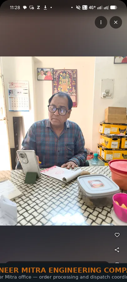 Pioneer Mitra Engineering Company proprietor at Delhi office — order processing and dispatch