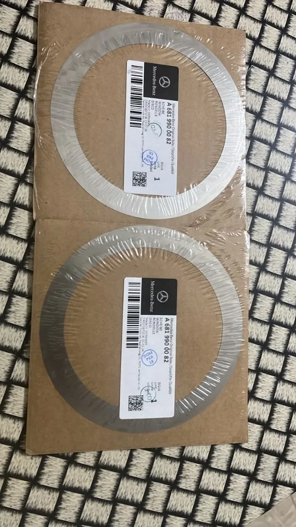 BharatBenz A6819900082 compensating disc warehouse stock — Mercedes-Benz Original-Teile label Daimler Truck AG Made in Germany