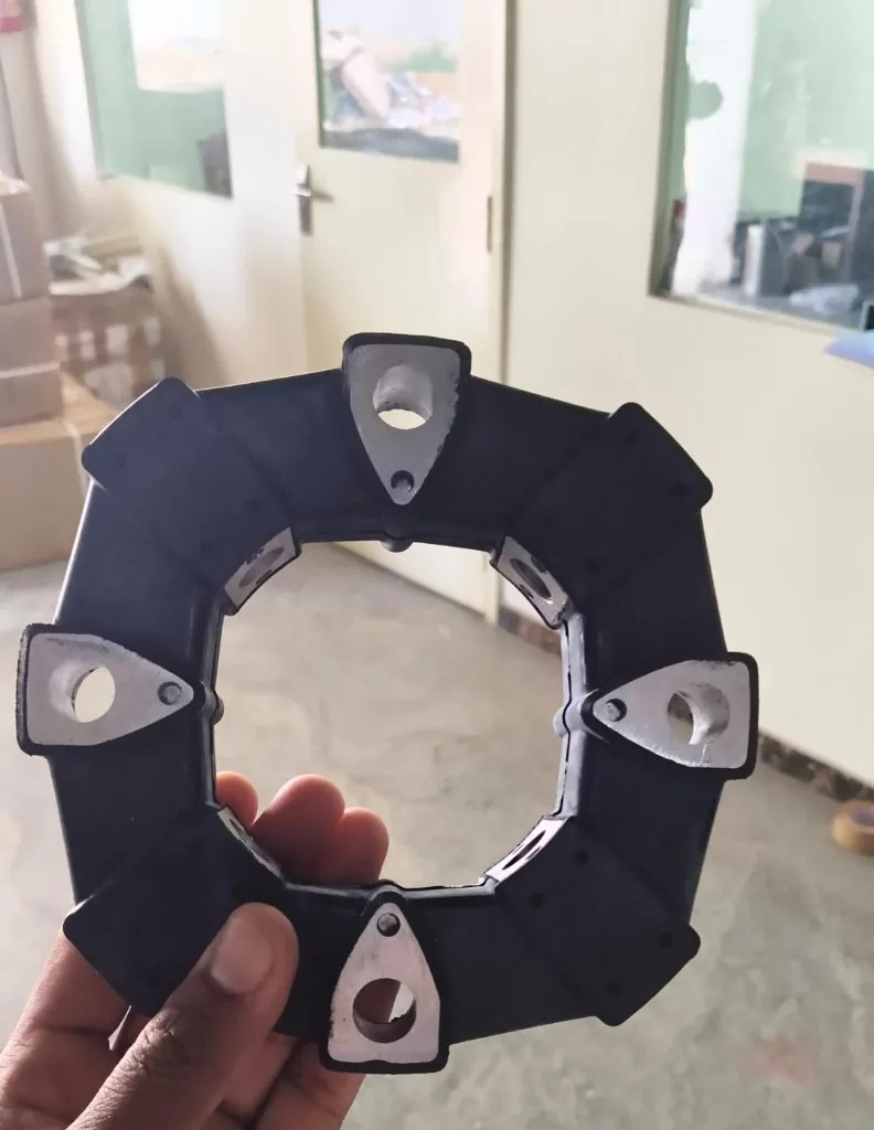 CENTAFLEX 22AS Size 22 rubber coupling held for scale