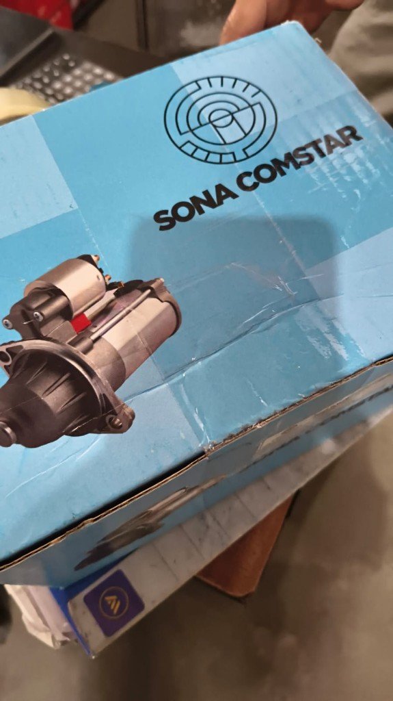 Sona Comstar original packaging box for S01010101 starter motor