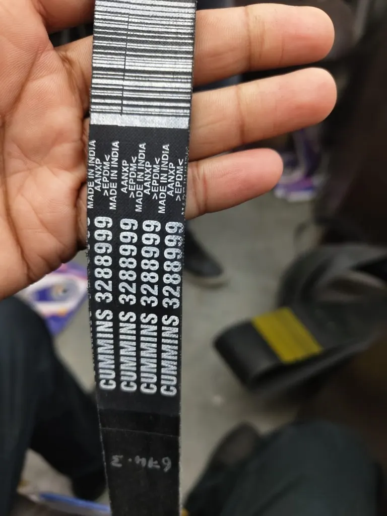 Cummins 3288999 ribbed belt print MADE IN INDIA EPDM