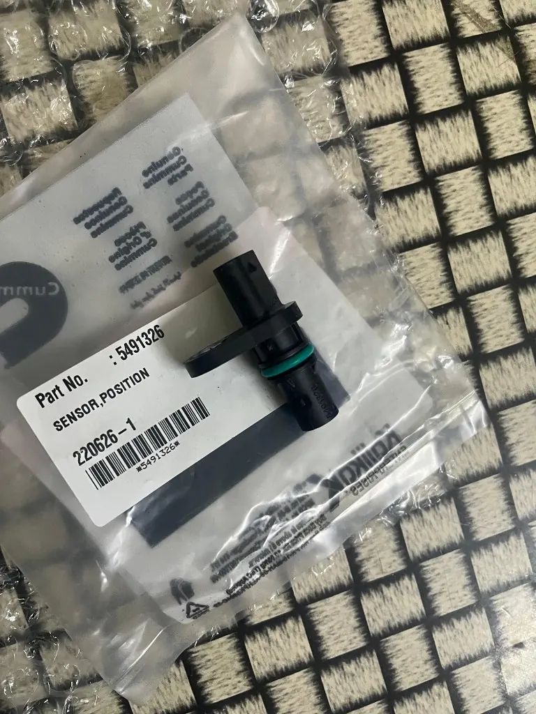 Cummins 5491326 position sensor on bag labelled Part No. 5491326 SENSOR,POSITION