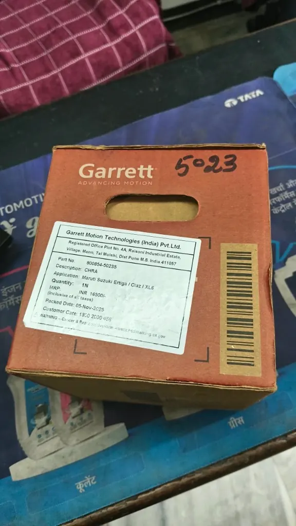 Garrett 800854-5023S CHRA carton with 5023 handwritten