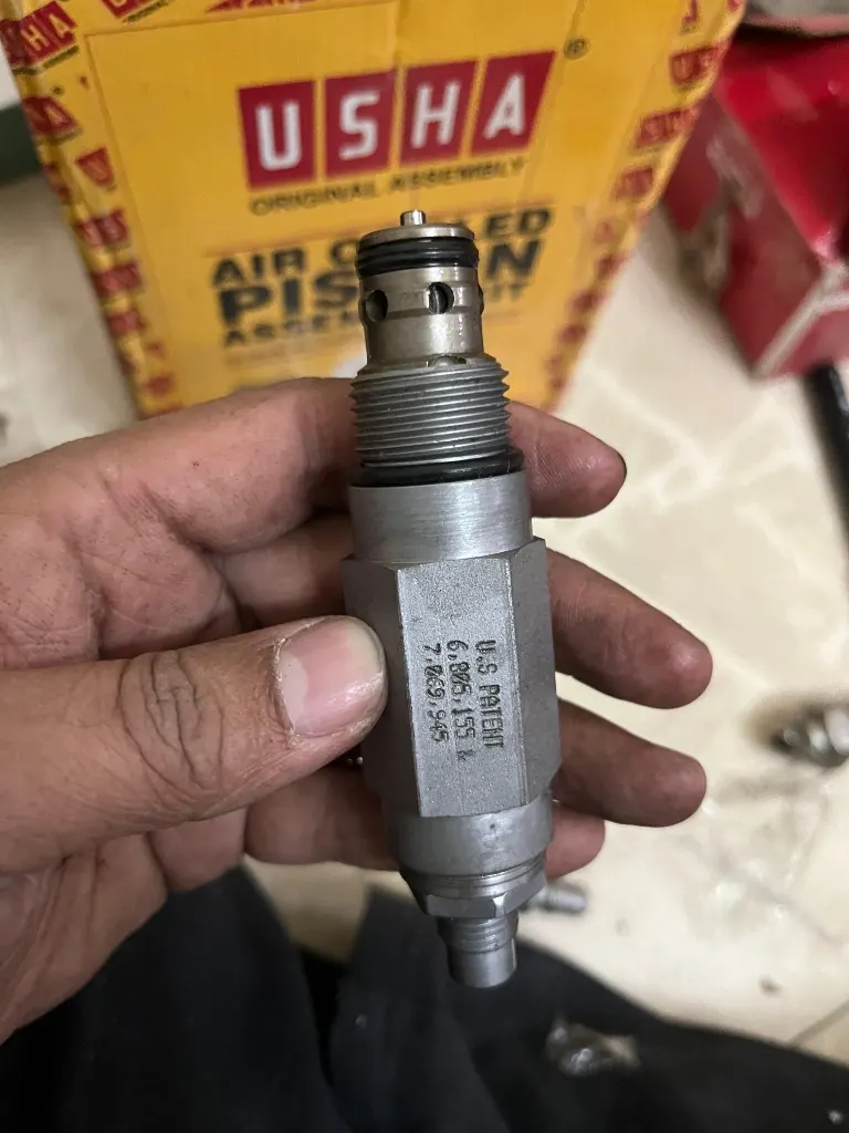 Hydraulic cartridge hex stamped US PATENT 6,805,155 and 7,069,945