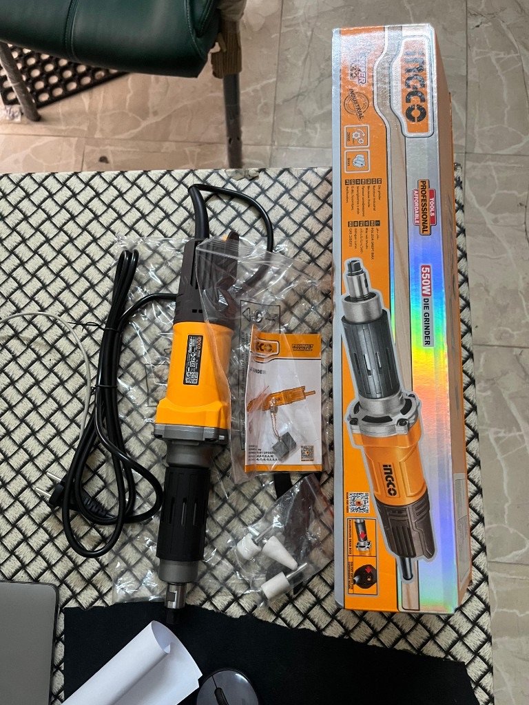 INGCO PDG5501 complete kit box open genuine power tool