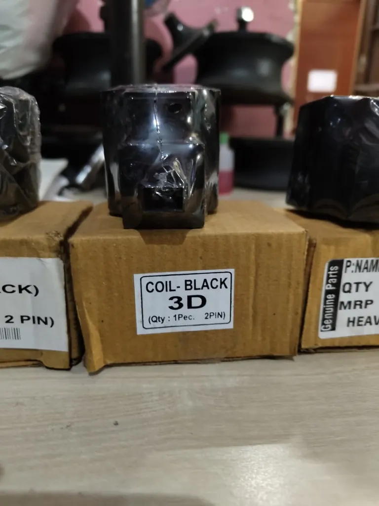 JCB 3D black coil 2 pin carton