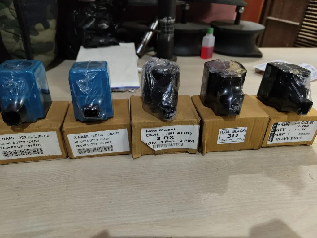 JCB 3DX and 3D solenoid coils blue and black 12V cartons