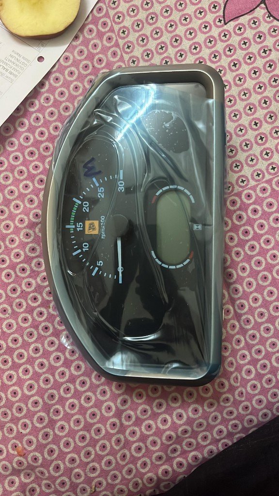 JCB 3DX cluster meter OEM 332/G6563 Pricol 10198 instrument panel front view