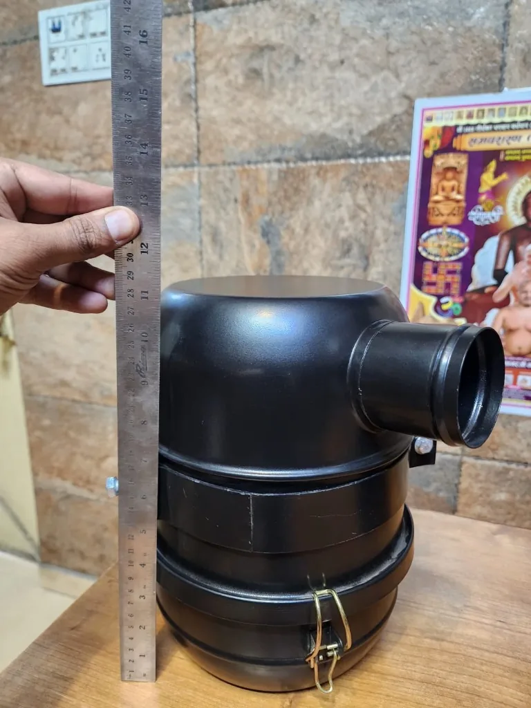 Kirloskar HA4 air cleaner housing height about 11 inch on steel rule