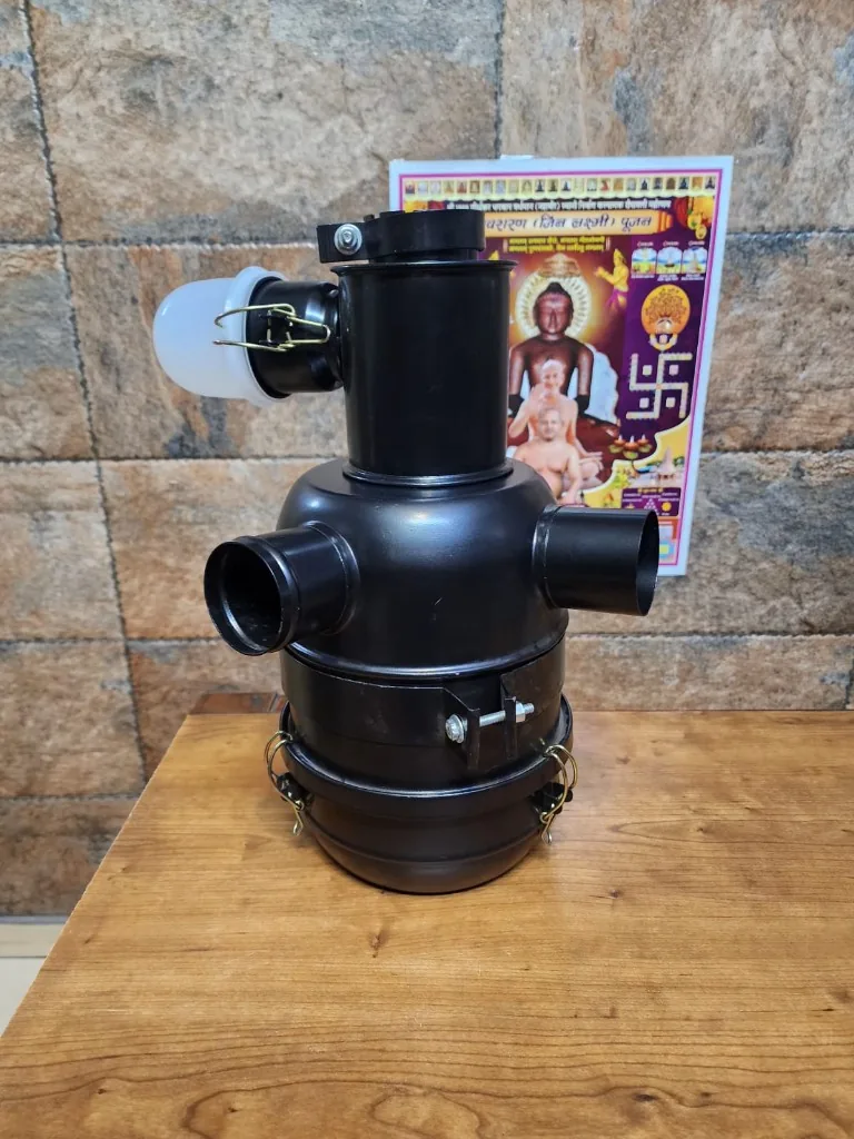 Kirloskar HA4 air cleaner assembly with cyclone pre-cleaner and white cup