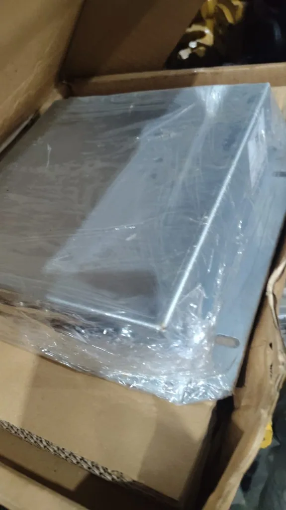 Liebherr 10279163 excavation control metal case in carton wrap