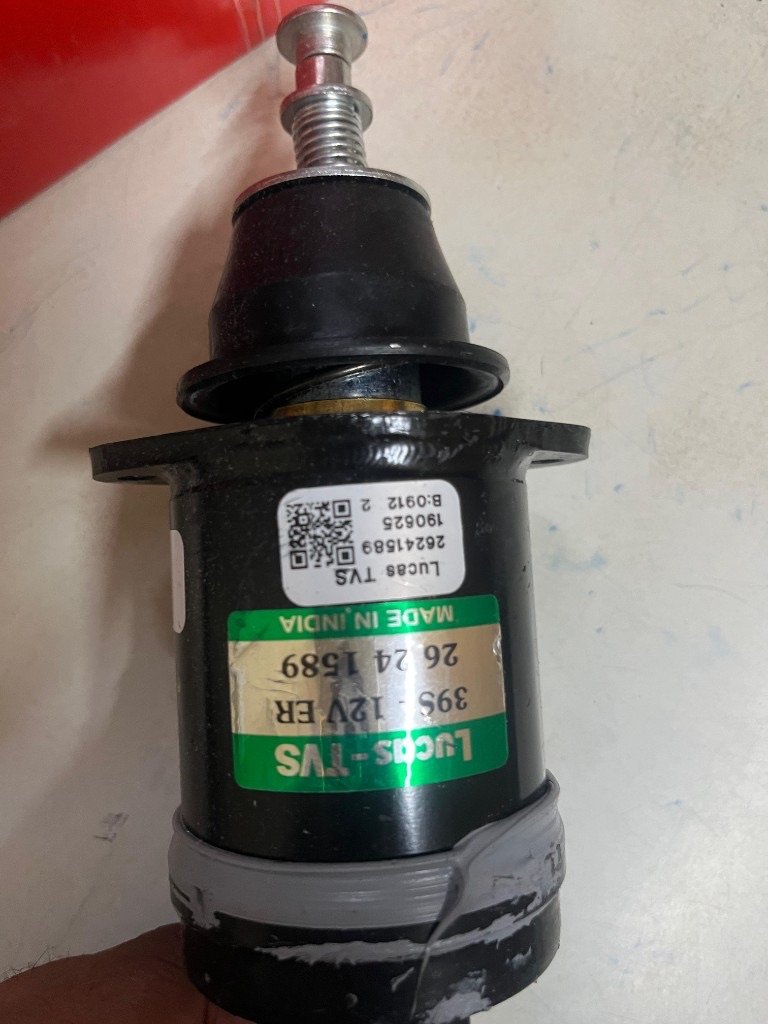 Lucas TVS 39S 12V ER label on solenoid 26241589 Made in India