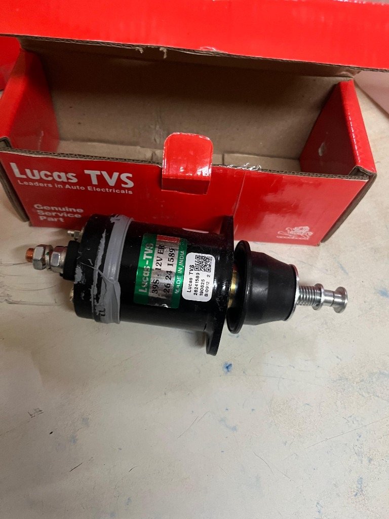 Lucas TVS Solenoid Switch 26241589 starter motor part with genuine red packaging