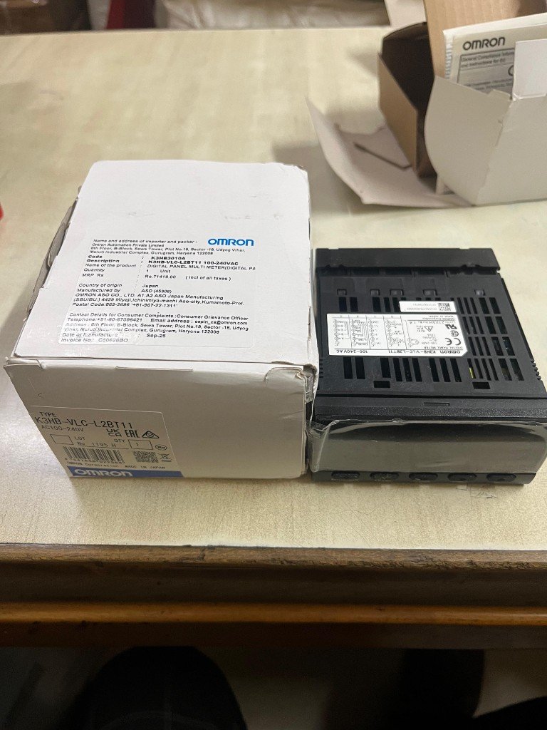 omron-k3hb-vlc-l2bt11 box label MRP 71419 made in Japan