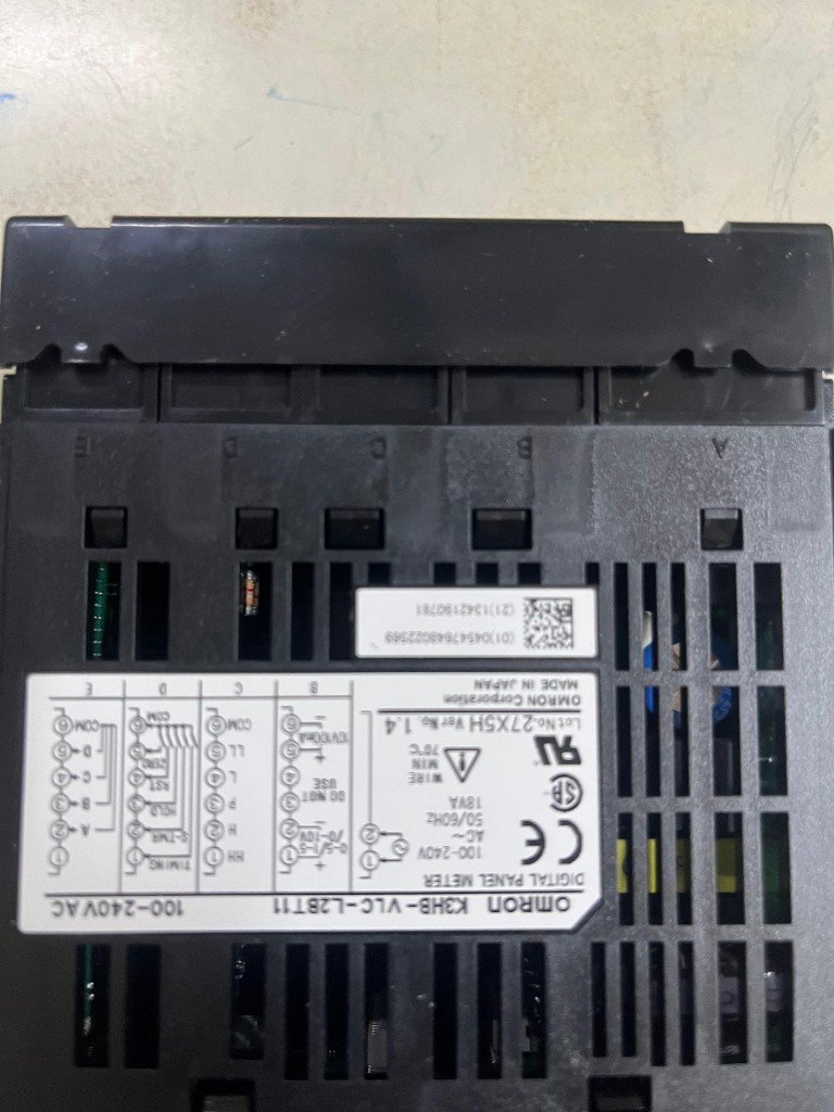 omron-k3hb-v panel meter rear terminal wiring diagram