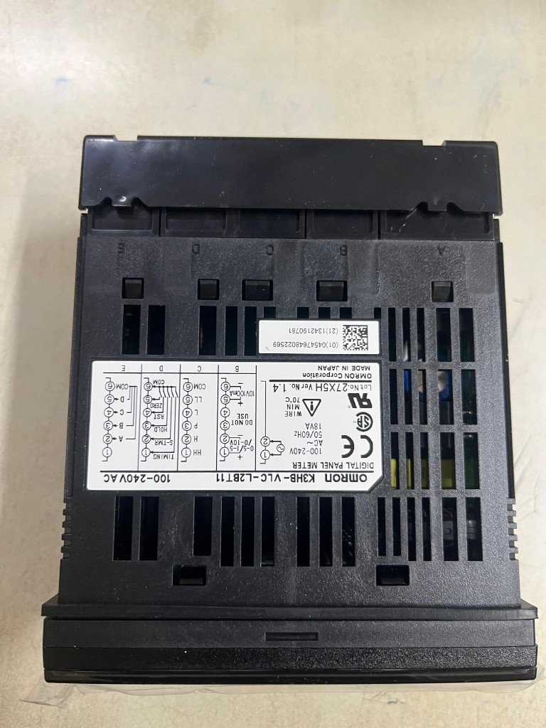 omron weighing indicator side label CE UL terminals