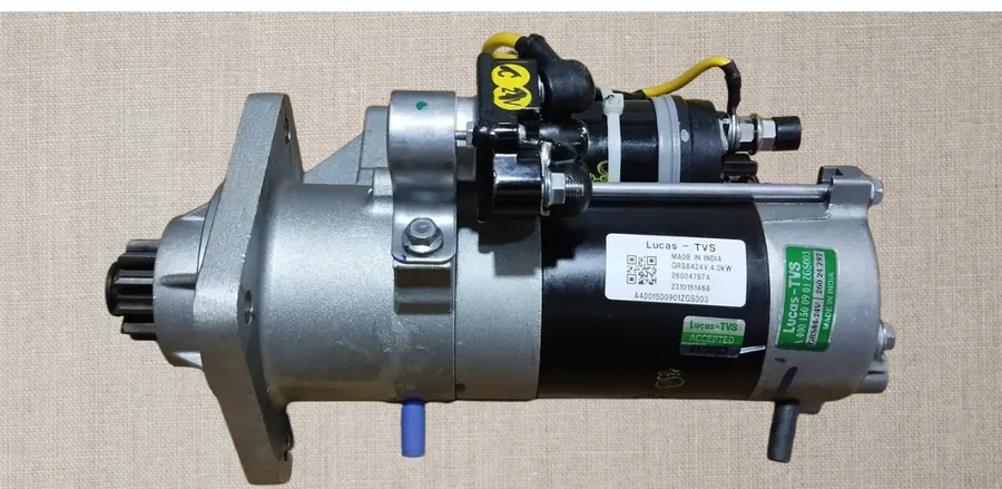 Lucas TVS GRS8424V 26024797 starter motor 24V 4KW BharatBenz – Pioneer Mitra Delhi