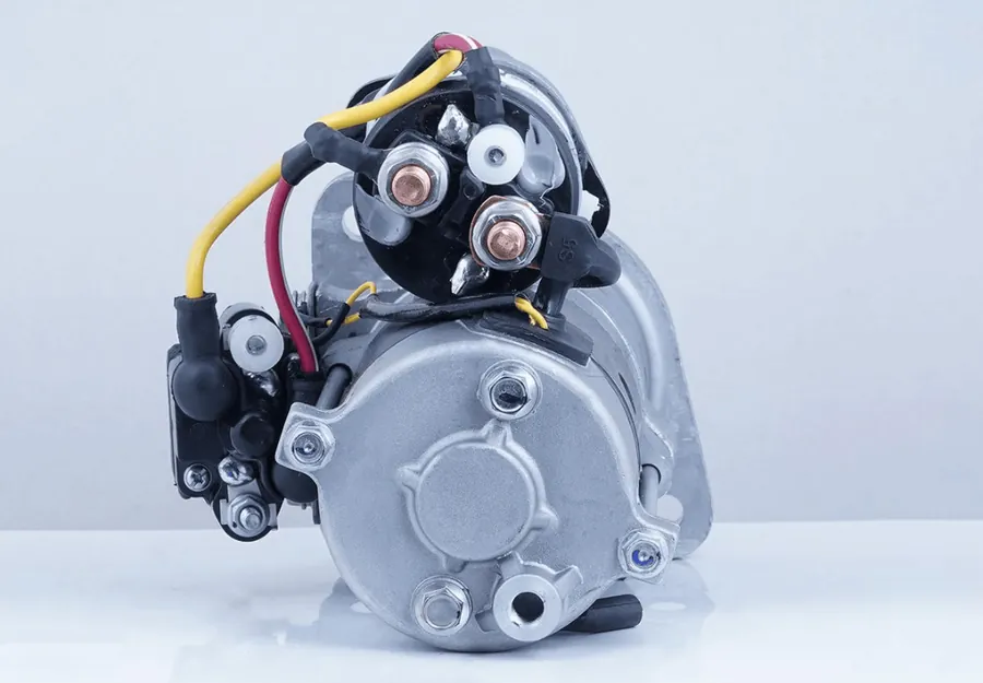 Lucas TVS starter motor solenoid terminal view