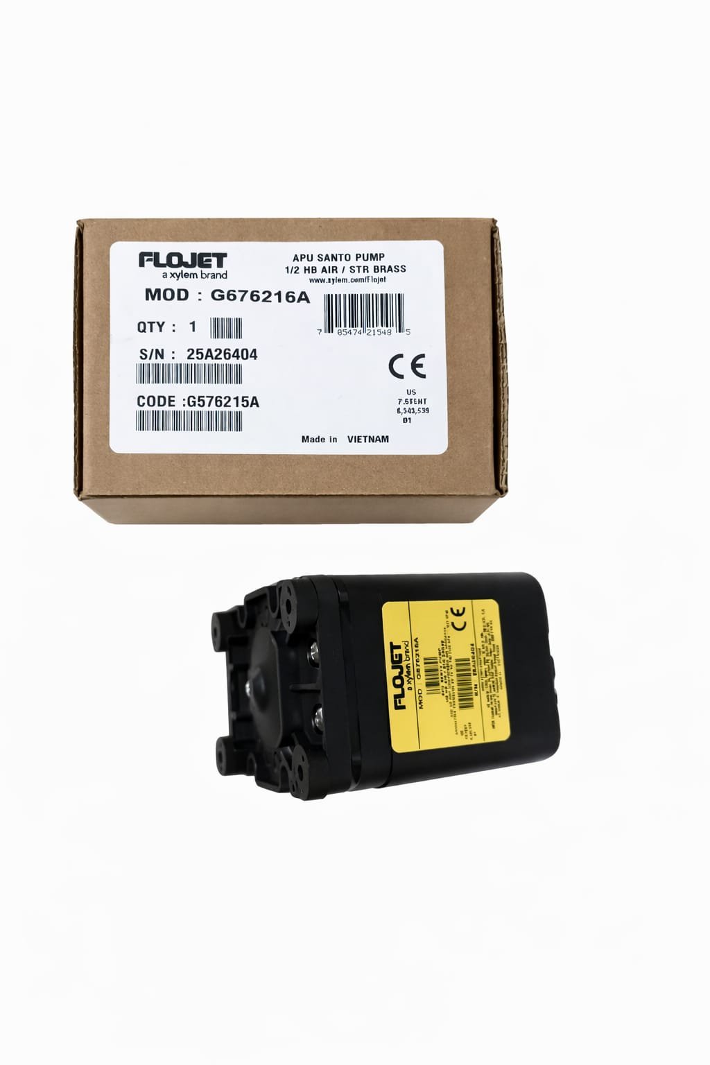 Flojet G575215A Air Operated Diaphragm Pump