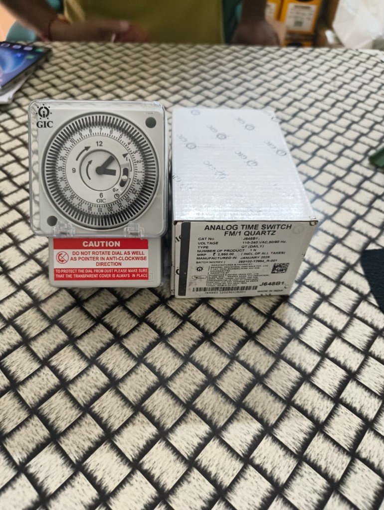 J648B1 analog time switch carton and unit