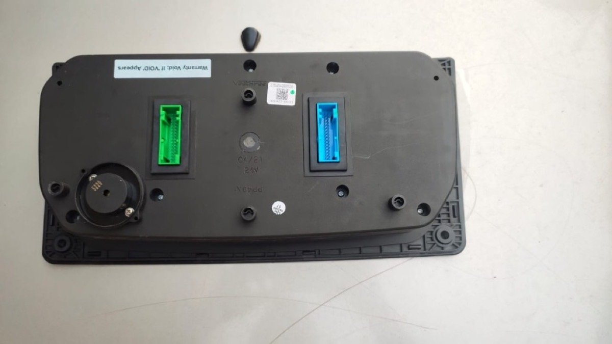 Tata instrument cluster 24V green blue rear connectors
