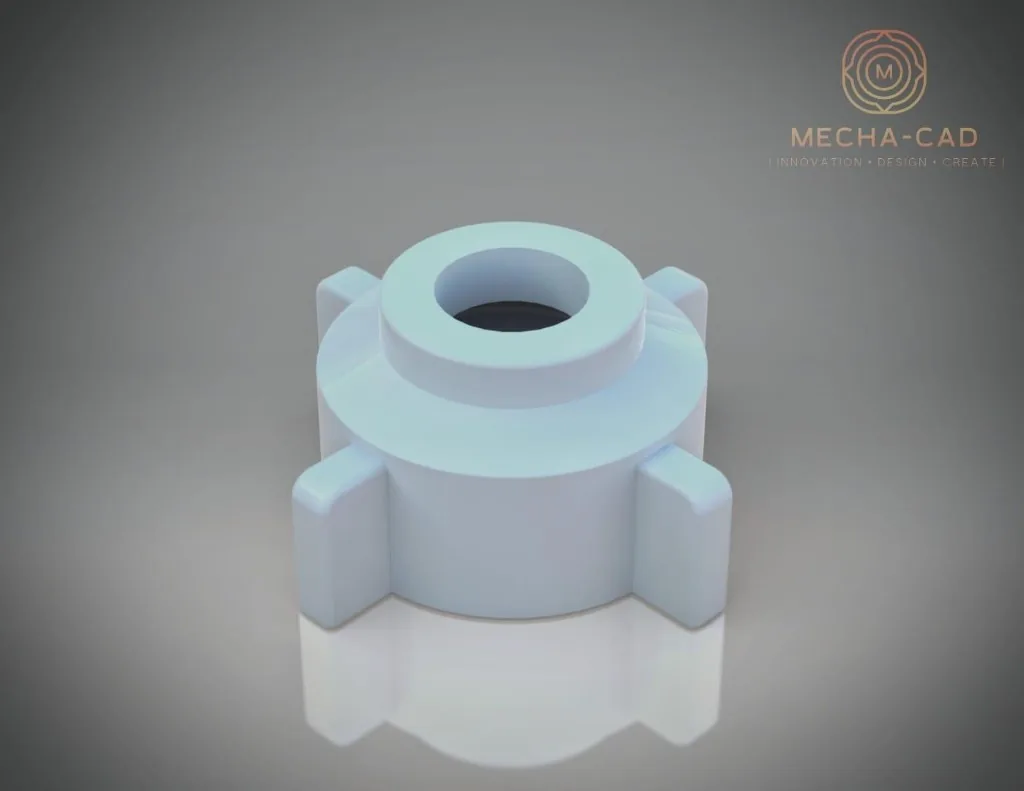 Road roller spray nozzle threaded ABS body CAD with brass insert