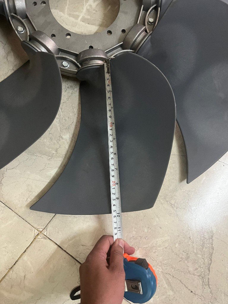 SDLG fan blade width 28cm measurement