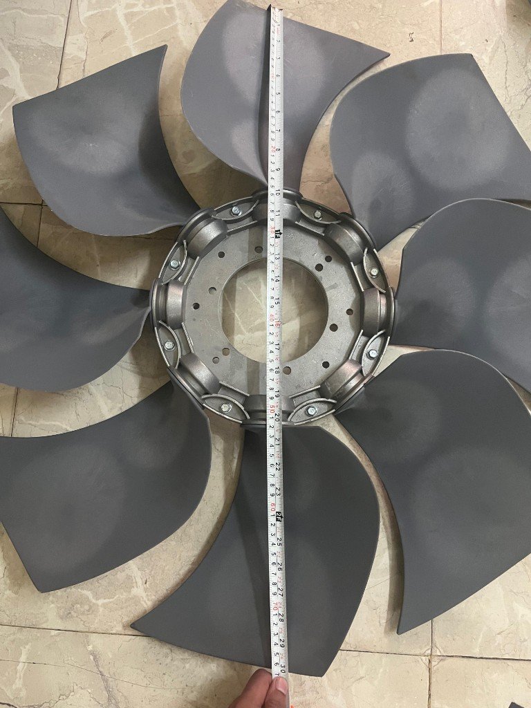 SDLG radiator fan assembly 4110002513026 full diameter 76cm measurement