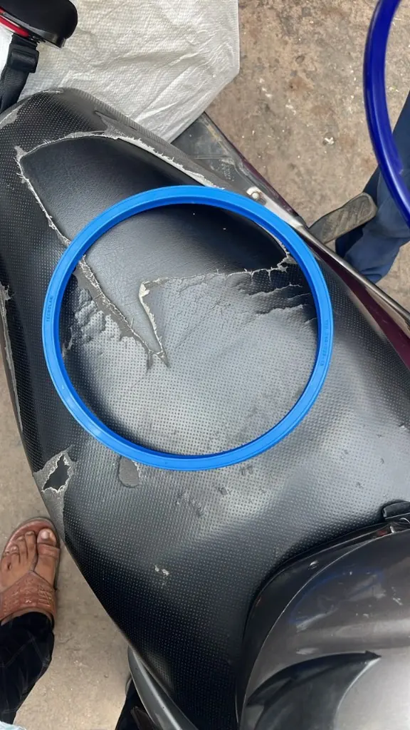 TECNOLAM sealing ring circular blue gasket plan view