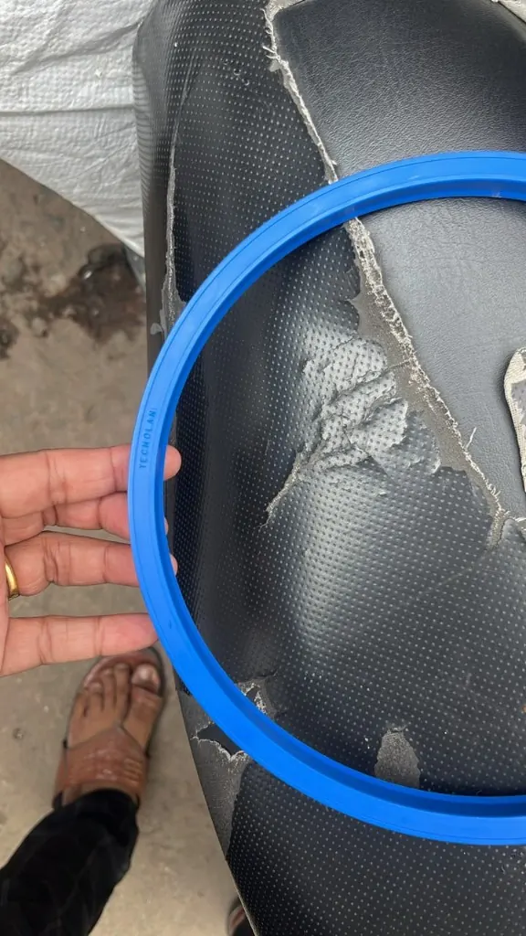 TECNOLAM sealing ring blue gasket with TECNOLAM moulded on rim