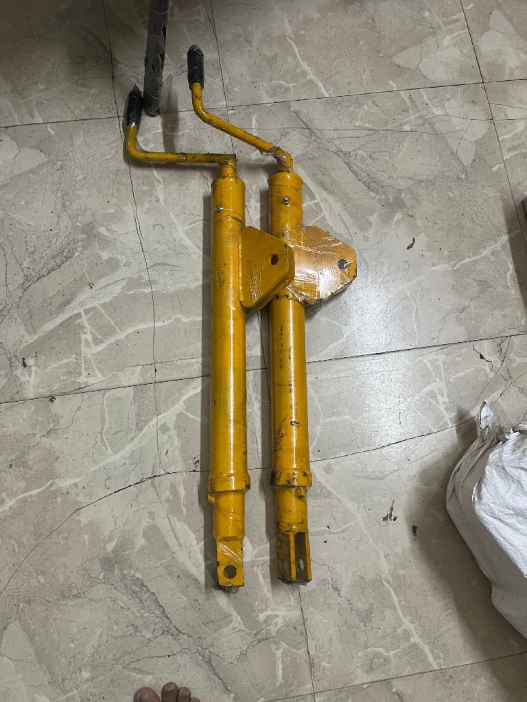 Concrete Mixer Chute Support Assembly original stock photo